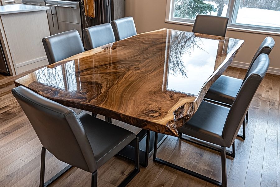 Luxury Solid Wood Table for Sophisticated Spaces