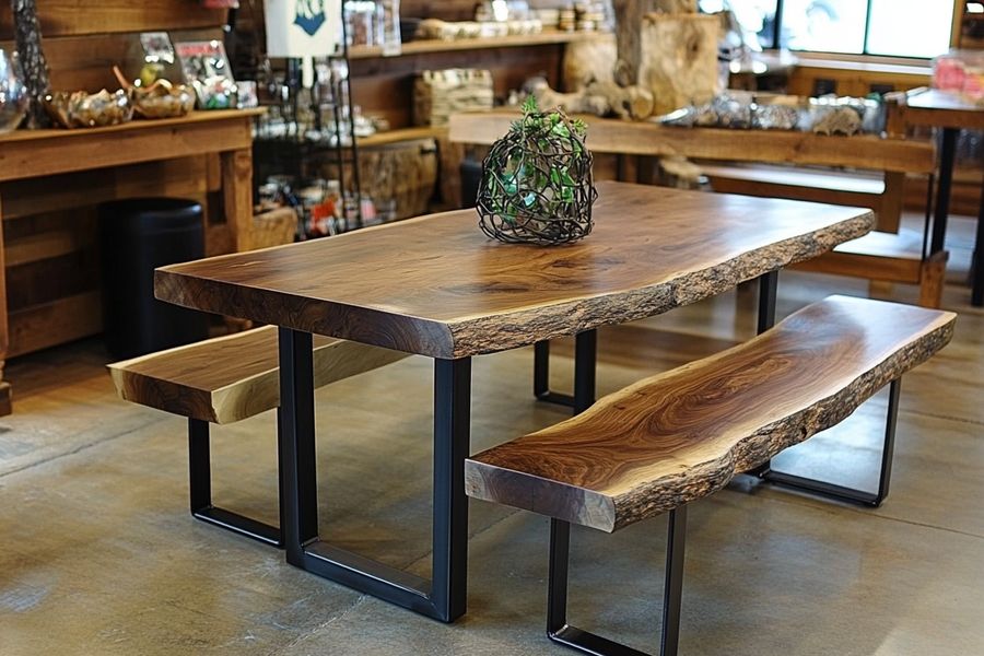 Artisan Crafted Solid Wood Table