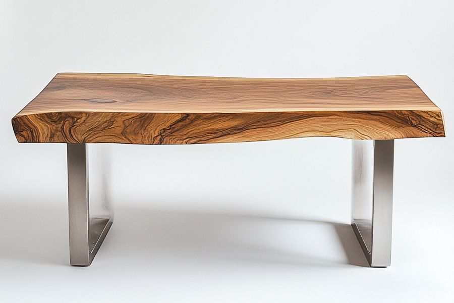 Nordic23-Custom Irregular Solid Wood Table -1